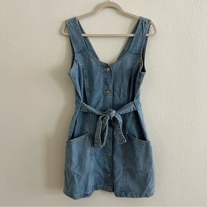 Denim Overall Dress